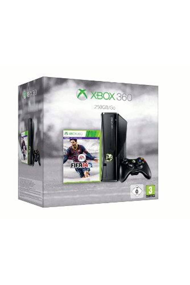 Xbox 360 Konsole 250 GB matt nero inkl. FIFA 14 Microsoft 78541860000013 No. figura 1