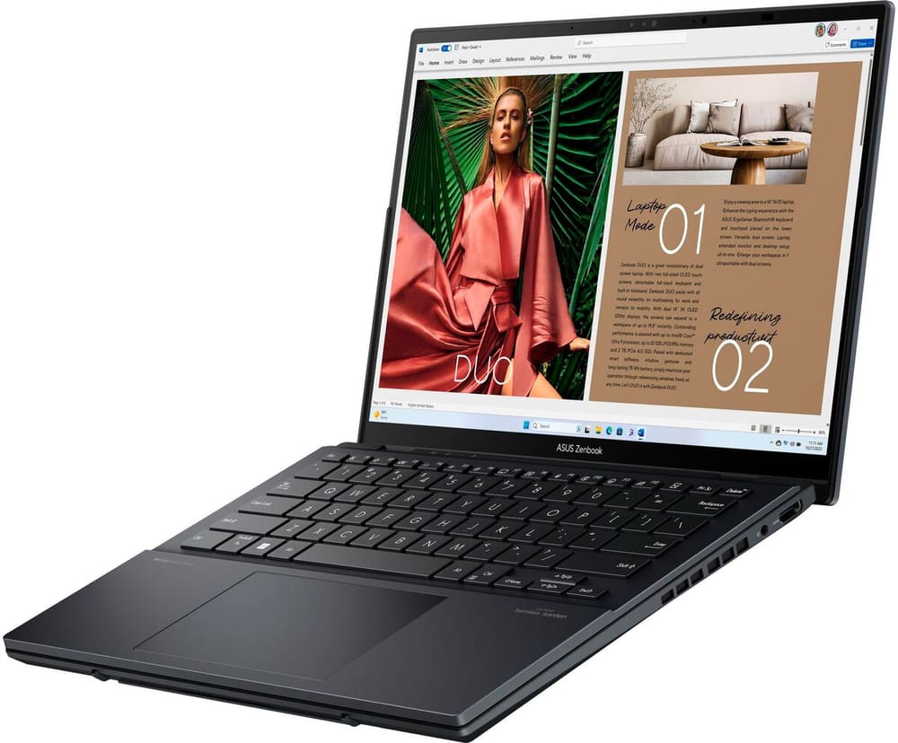 Zenbook Duo OLED (UX8406MA-PZ030X), Intel Ultra 9, 32 GB, 1 TB Laptop Asus 785302434706 Photo no. 1
