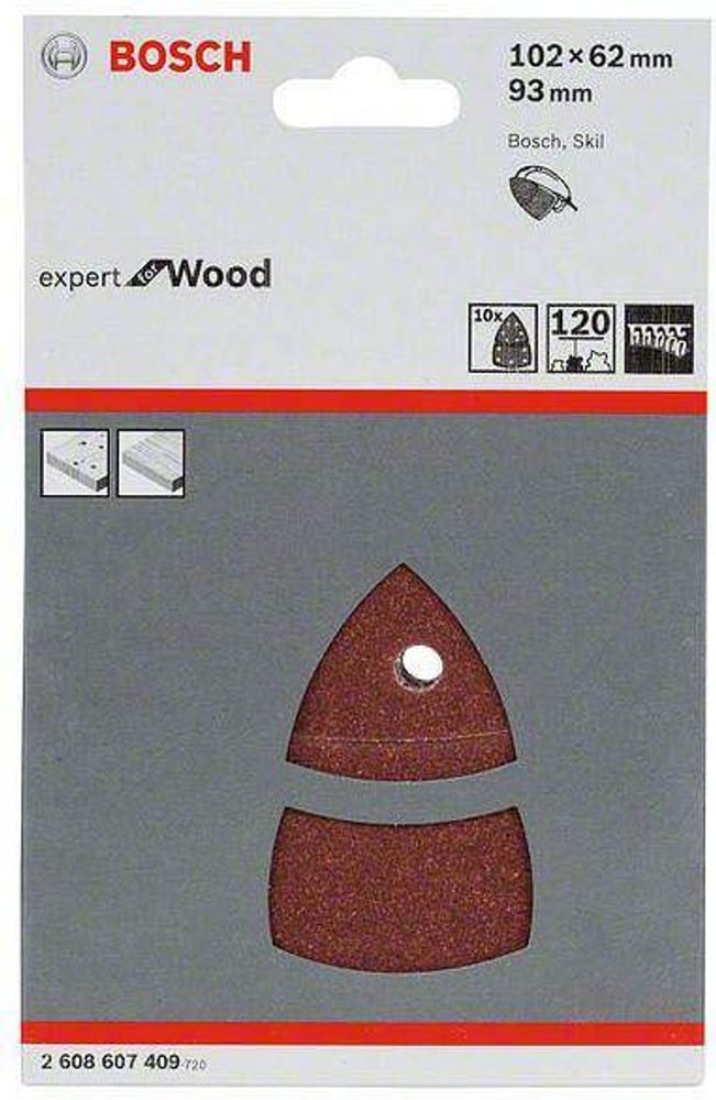 Foglio abrasivo, set P120 legno Bosch 9061228269 No. figura 1