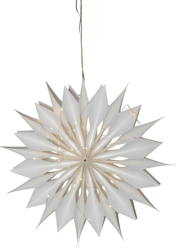 Étoile en papier LED FLINGA Figurine lumineuse Star Trading 655159900000 Couleur Blanc Photo no. 1