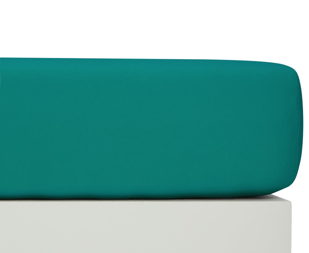 LINN Drap-housse LINN Drap-housse 451066330365 Couleur Deep lake Dimensions L: 90.0 cm x H: 200.0 cm Photo no. 1