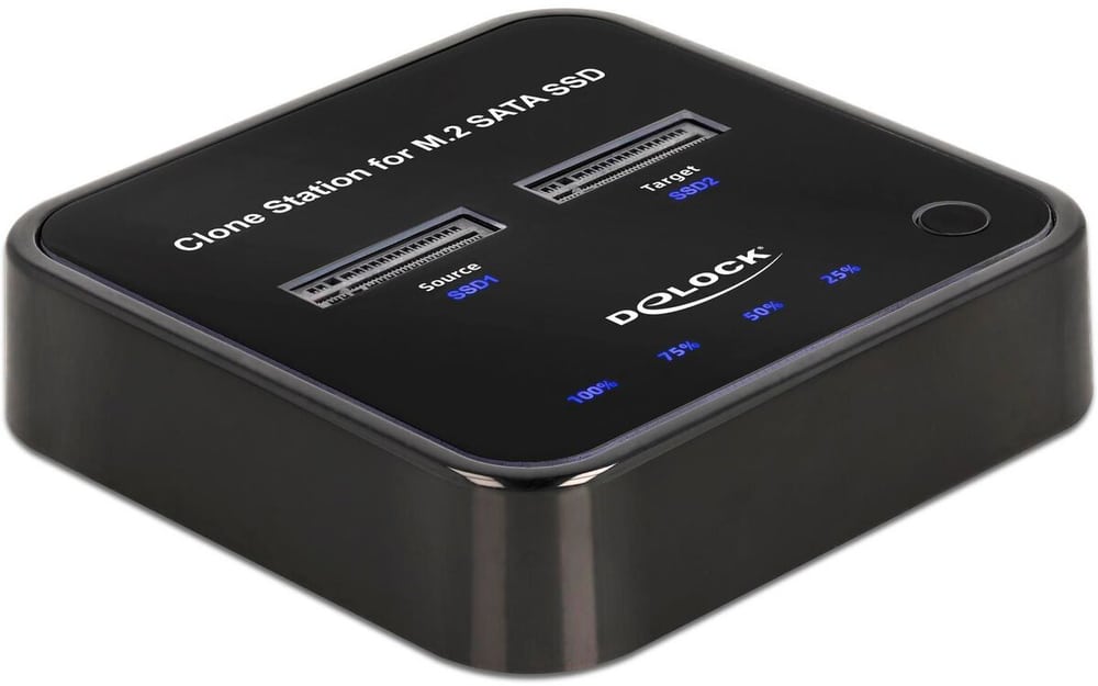 Docking- und Klonstation USB-C – 2x M.2 SATA SSD USB-Hub & Dockingstation DeLock 785302411295 Bild Nr. 1