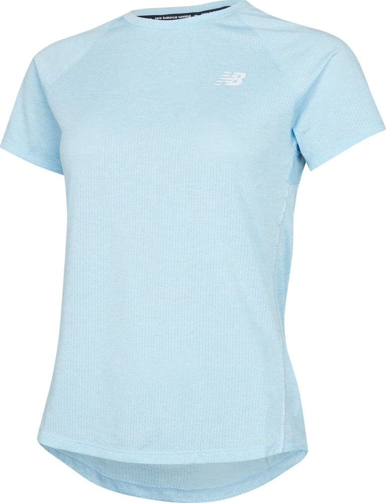 W Impact Run SS T-shirt New Balance 467713900341 Taglie S Colore blu chiaro N. figura 1