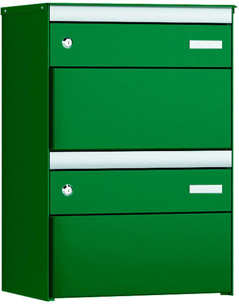 2x s:box 13 verde muschio/verde muschio Cassetta postale Stebler 604032700000 N. figura 1