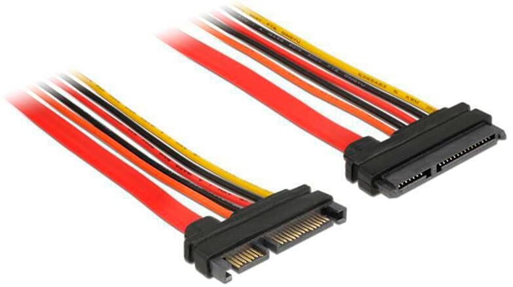SATA3-Kabel 3.3/5/12Volt Verlängerung 1 m Datenkabel intern DeLock 785300192180 Bild Nr. 1