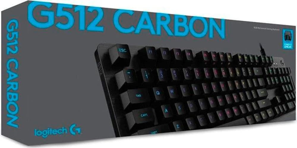 G512 CARBON GX BROWN Tactile Keyboard Gaming Tastatur Logitech G 785302423924 Bild Nr. 1