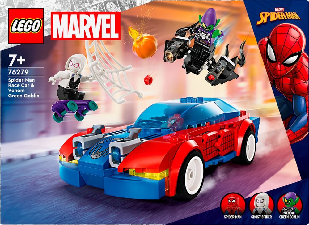 Marvel 76279 Spider-Mans Rennauto & Venom Green Goblin LEGO® 741904600000 Bild Nr. 1