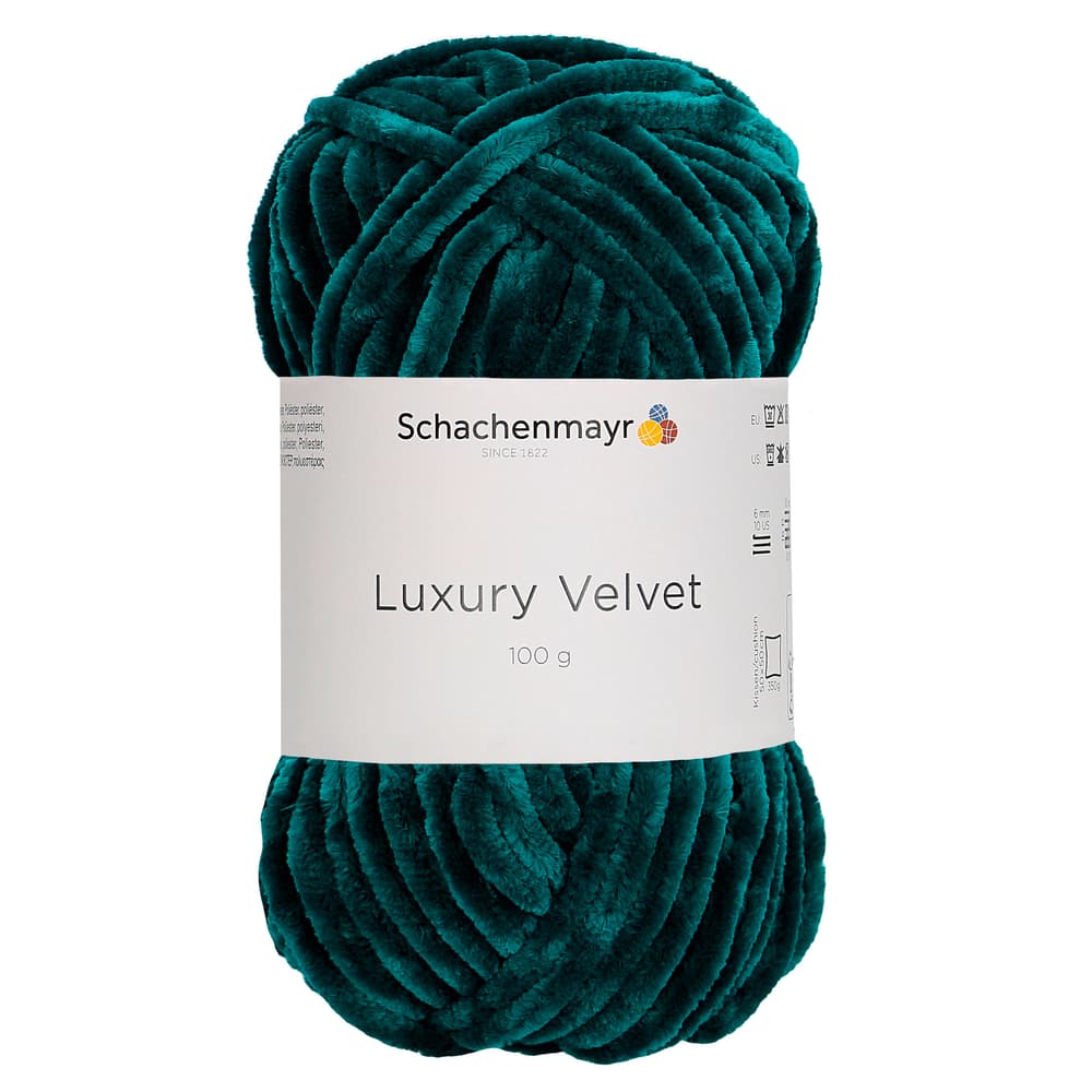 Wolle Luxury Velvet Wolle Schachenmayr 667089400080 Farbe Smaragd Grösse L: 19.0 cm x B: 10.0 cm x H: 8.0 cm Bild Nr. 1