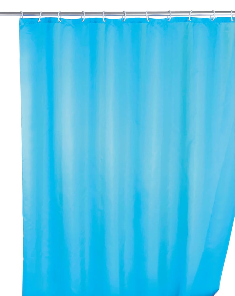 Tenda doccia tinta unita antimuffa azzurro Tenda da doccia WENKO 674006000000 Colore Azzurro Dimensioni 180x200 cm N. figura 1