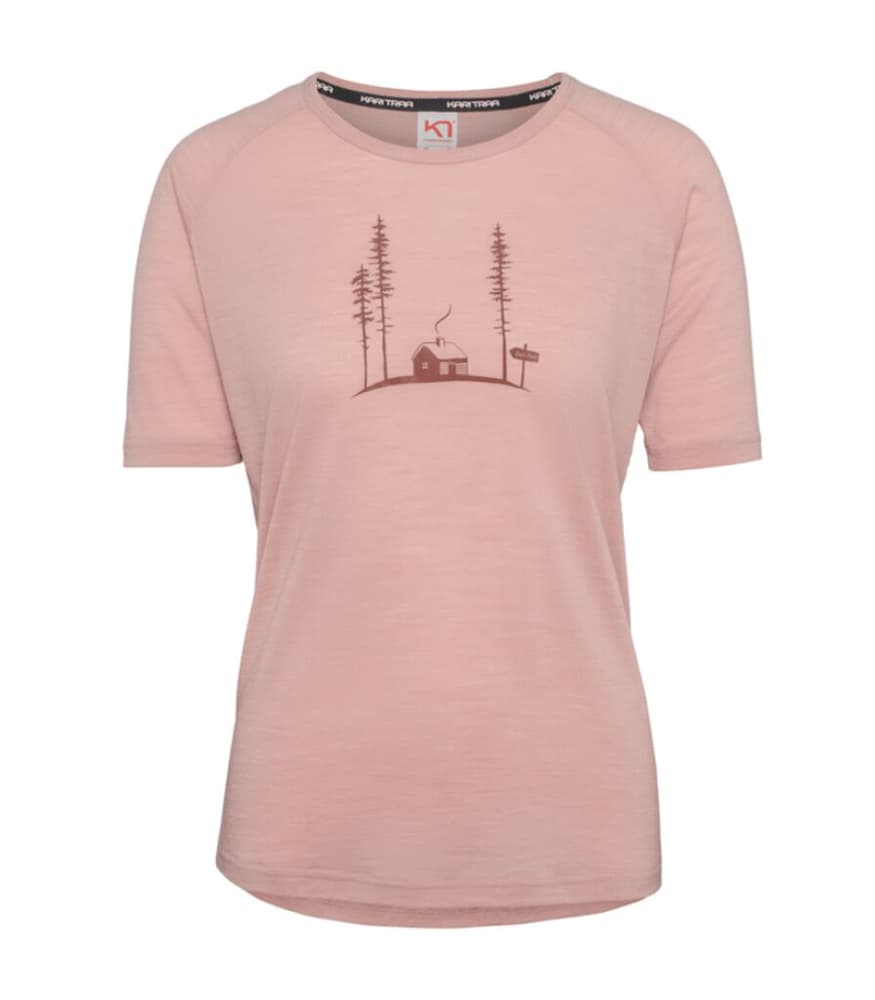 Ane Short Sleeve T-shirt Kari Traa 472436600639 Taglie XL Colore rosa antico N. figura 1