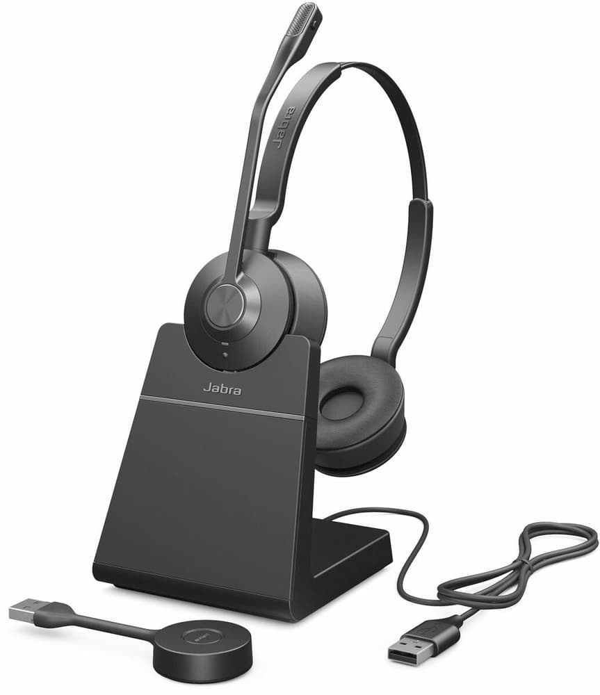 Engage 55 UC Duo USB-A, inclusa stazione di ricarica Headset office Jabra 785300197767 N. figura 1