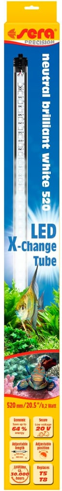 Source lumineuse LED X-Change Tube NBW, 520 mm Technique d'aquariophilie sera 785302400656 Photo no. 1