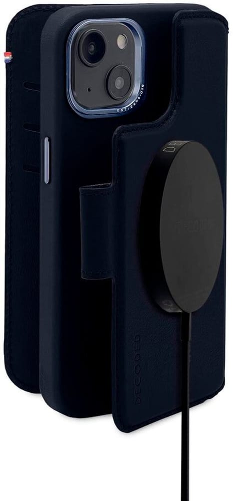 Detachable MagSafe Leather Wallet / iPhone 14 Plus - Steel Blue Coque smartphone Decoded 785302407566 Photo no. 1