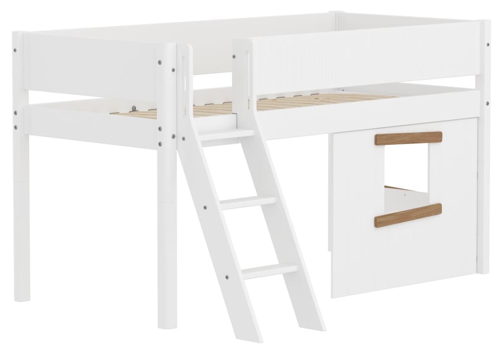 Flexa WHITE Letto semi-alto con casetta sull'albero WHITE Letto semi-alto con casetta sull'albero Flexa 405076400000 N. figura 1