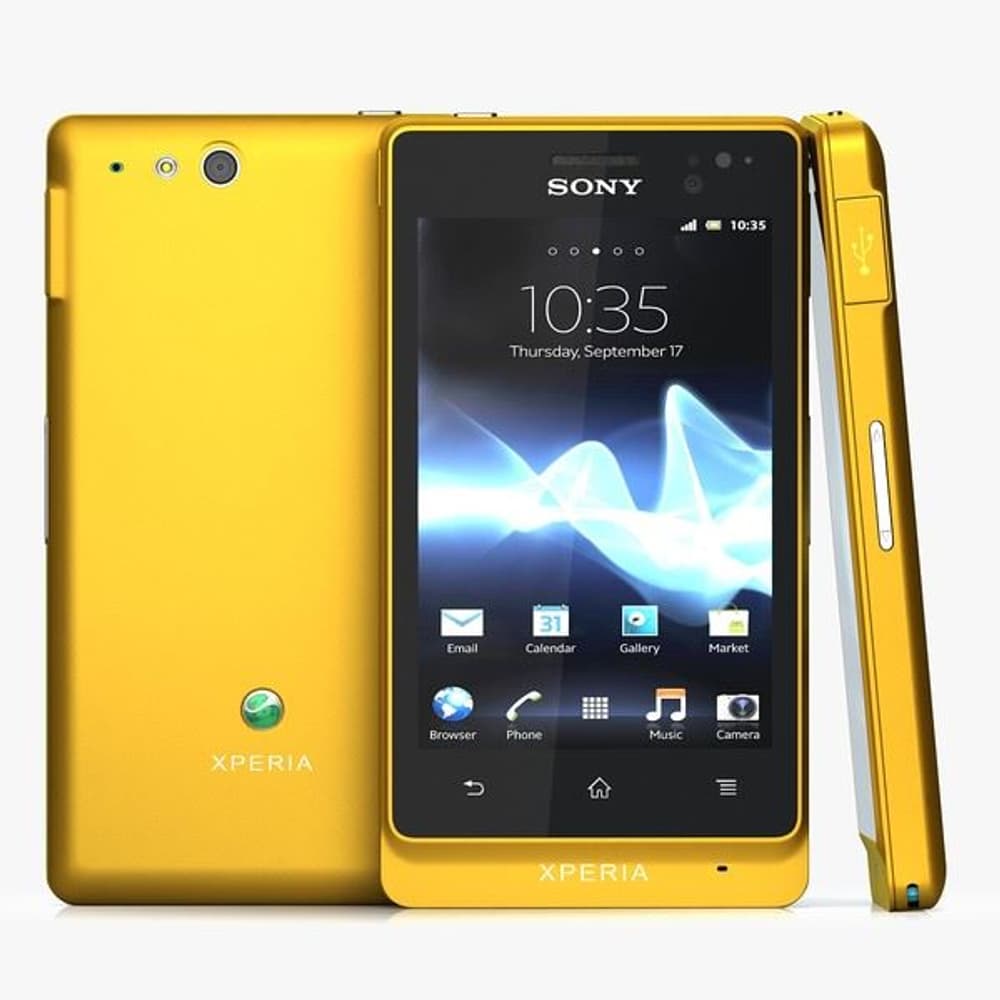 Sony Xperia go ST27i Mobiltelefon gelb Sony 95110003625613 Bild Nr. 1