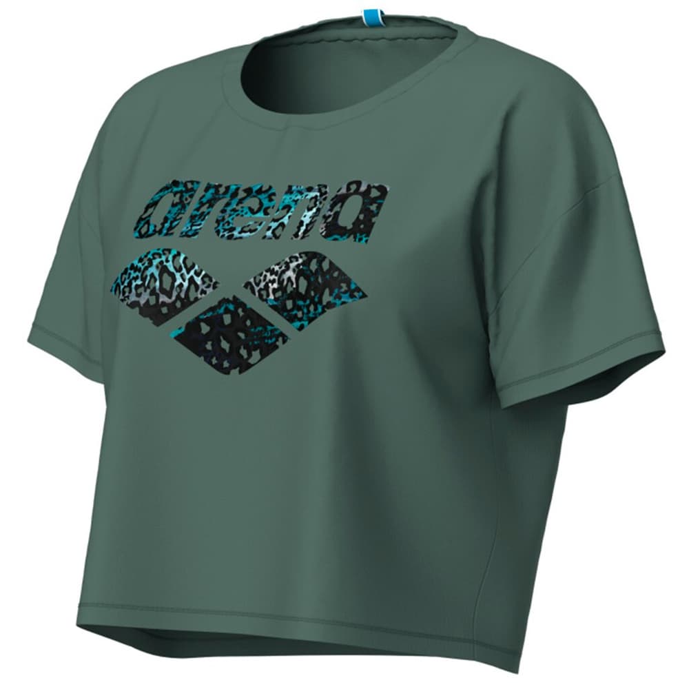 W Arena Crop Tee Printed T-Shirt Arena 472451000364 Grösse S Farbe khaki Bild-Nr. 1