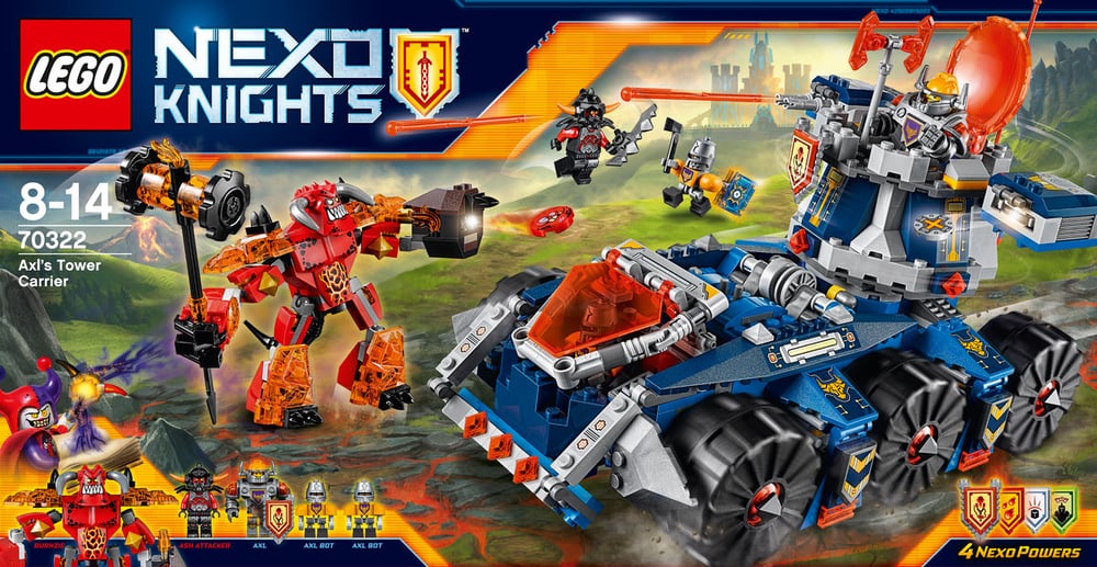 Nexo Knights Il Porta-torre di Axl 70322 LEGO® 74882130000016 No. figura 1