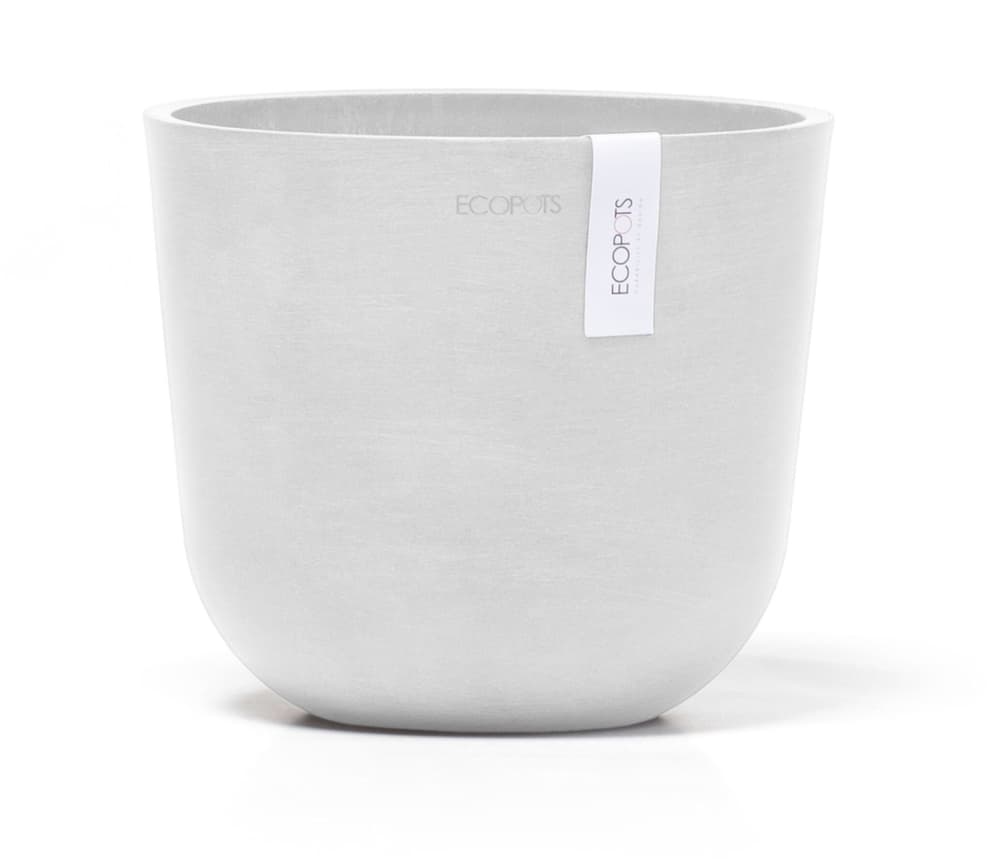 Oslo Mini Übertopf Ecopots 658728000019 Farbe Weiss Grösse ø: 19.0 cm x H: 16.5 cm Bild Nr. 1