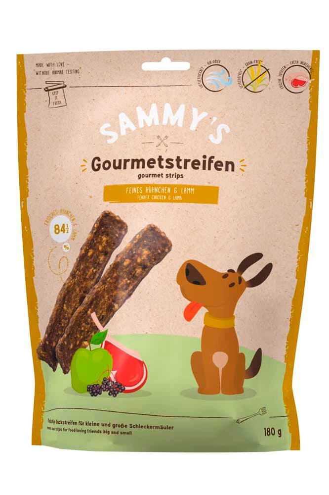 Snack Gourmetstreifen agnello e pollo, 0.18 kg Prelibatezze per cani Sammy's 658319900000 N. figura 1