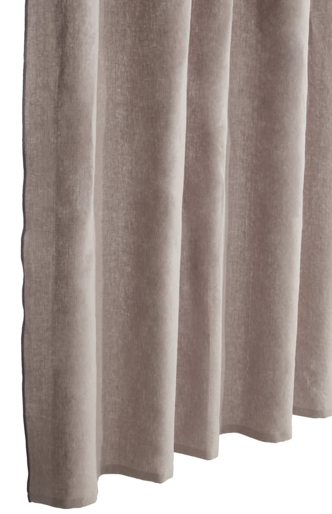 ORLANDO Rideau prêt à poser opaque 430295222469 Couleur Taupe Dimensions L: 140.0 cm x H: 270.0 cm Photo no. 1
