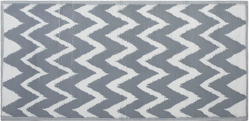 Tappeto da esterno grigio 90 x 180 cm SIRSA Tappeto per esterni Beliani 655505500000 N. figura 1