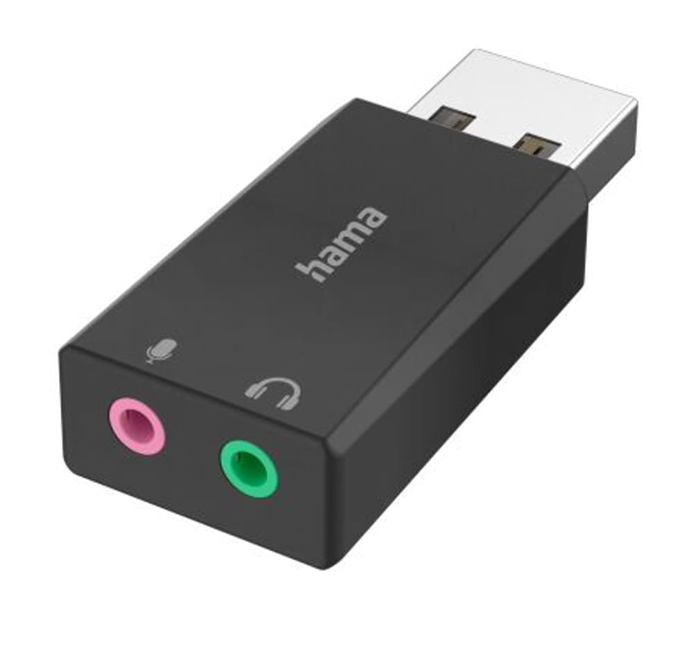 USB-Stecker - 2x 3,5-mm-Klinke-Buchse, Stereo Externe Soundkarte Hama 785302423304 Bild Nr. 1