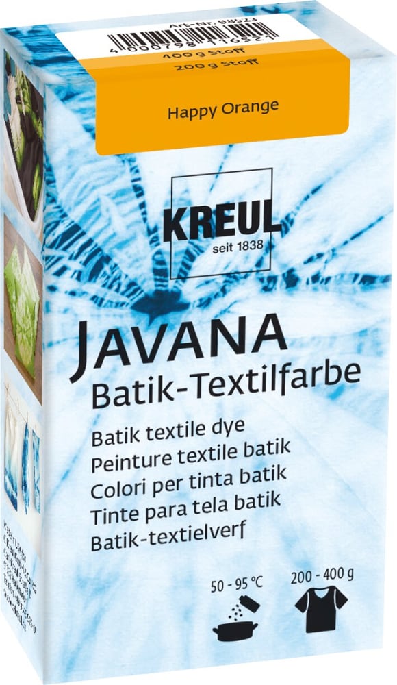 KREUL Javana Batik-Textilfarbe Happy Orange 70 g Textilfarbe 608118800000 Bild Nr. 1