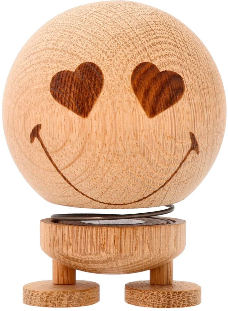 Présentoir Bumble Smiley Love Oak M 9.5 cm, Nature Présentoir, Aufsteller Hoptimist 785302424732 Photo no. 1