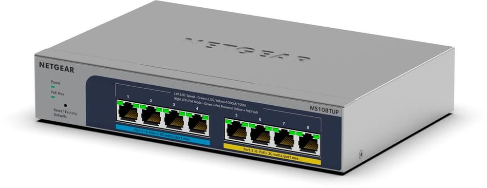 MS108TUP 8 Port Switch di rete Netgear 785302429420 N. figura 1