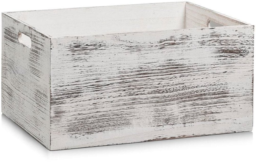 Contenitore Rustico 40 x 20 cm, Bianco Casse di legno Zeller Present 785300184088 N. figura 1