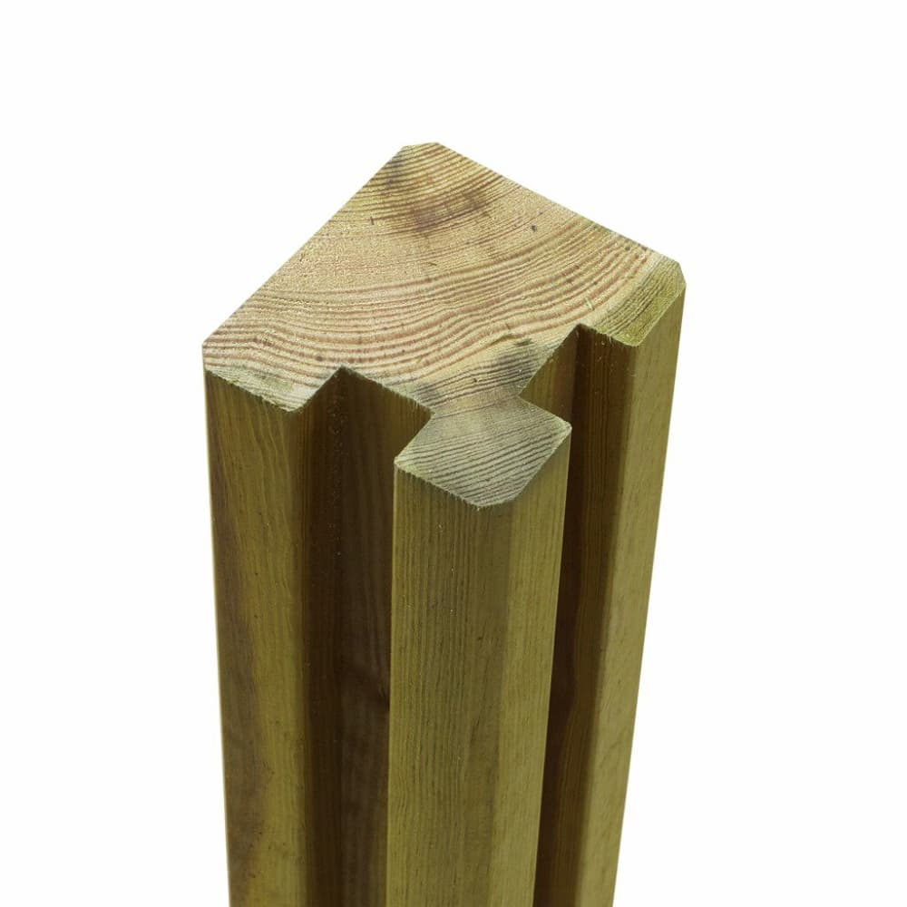 Profilo post angolo 2 scanalature 9x9x186 Impregnato a pressione NTR classe A Palo di legno PLUS 669700109183 N. figura 1