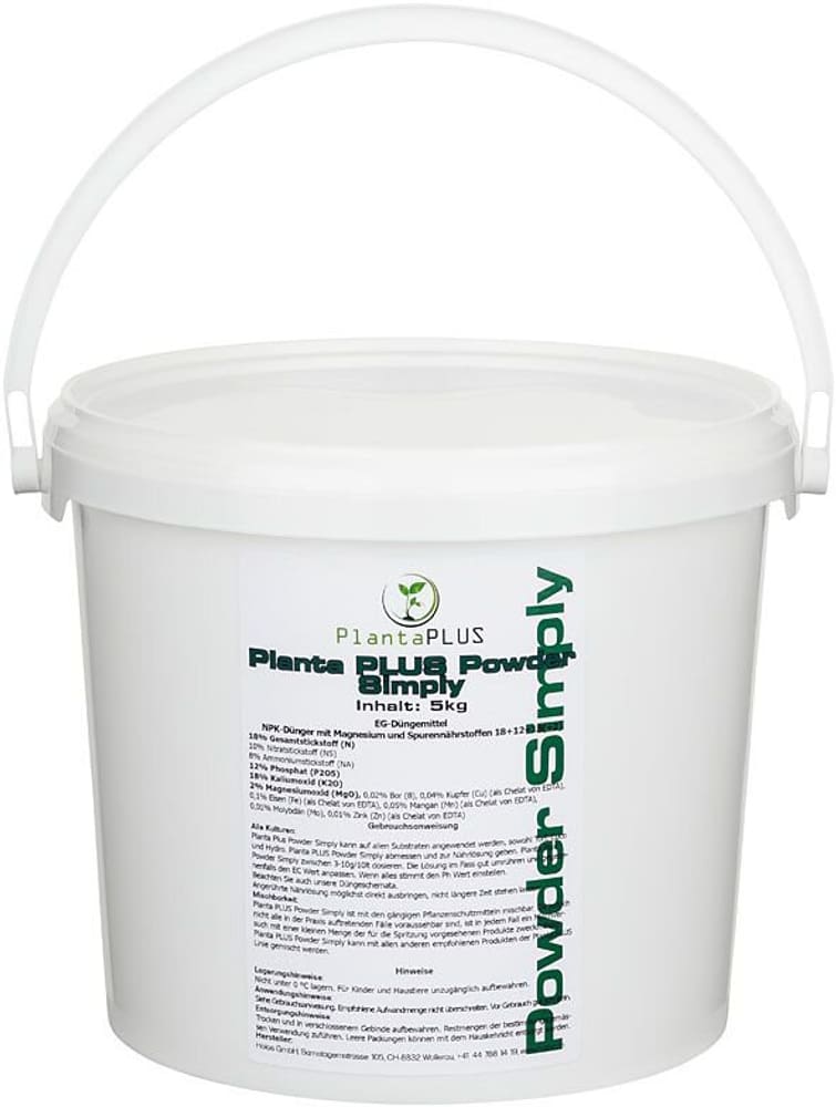 Polvere semplicemente 5 kg Fertilizzante solido PlantaPlus 669700104457 N. figura 1