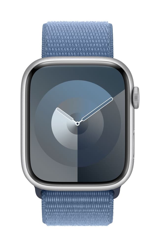 Watch Series 9 GPS + Cellular 45mm Silver Aluminium Case with Winter Blue Sport Loop Smartwatch Apple 785302407319 Bild Nr. 1