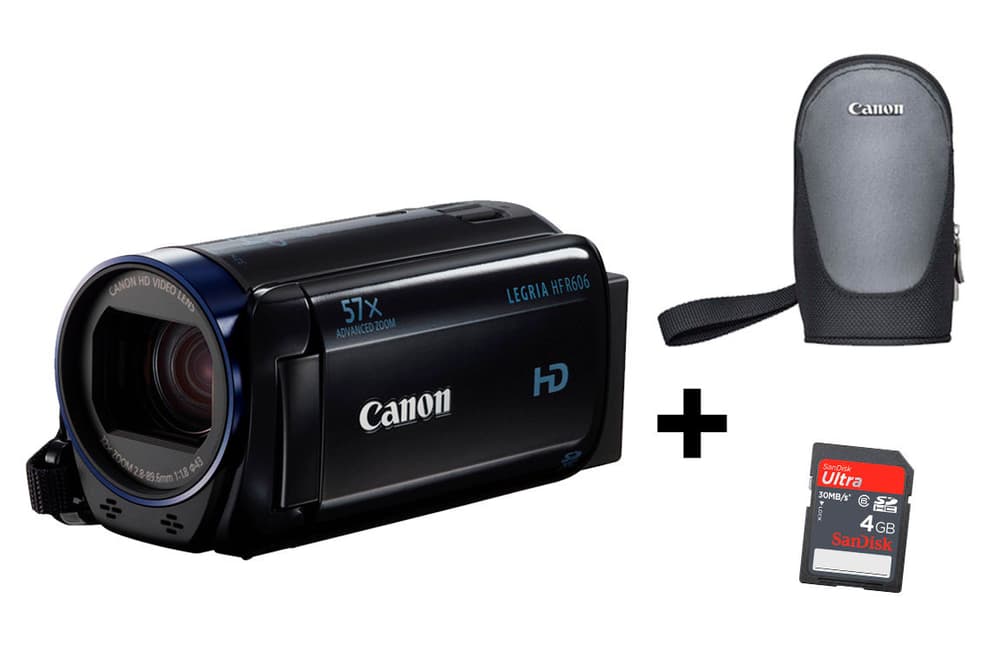 LEGRIA HF-R606 Camcorder Set (inkl. Tasche & Speicherkarte) Actioncam Canon 79381870000015 Bild Nr. 1
