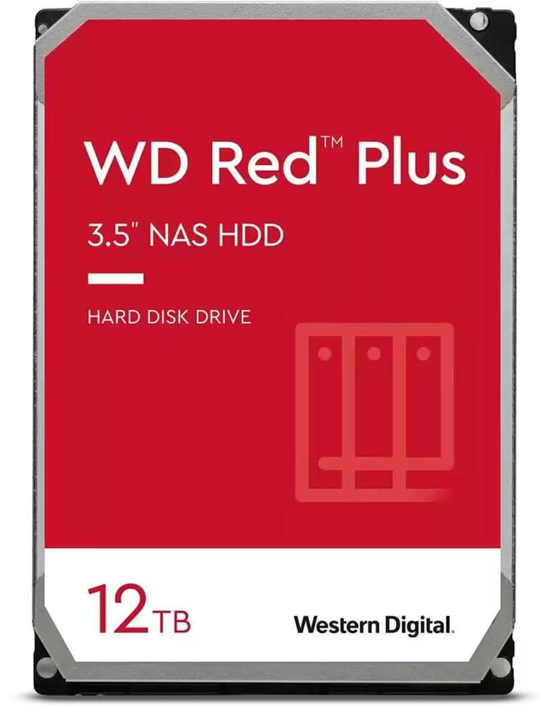 WD Red Plus 3.5" SATA 12 TB Interne Festplatte Western Digital 785302409783 Bild Nr. 1