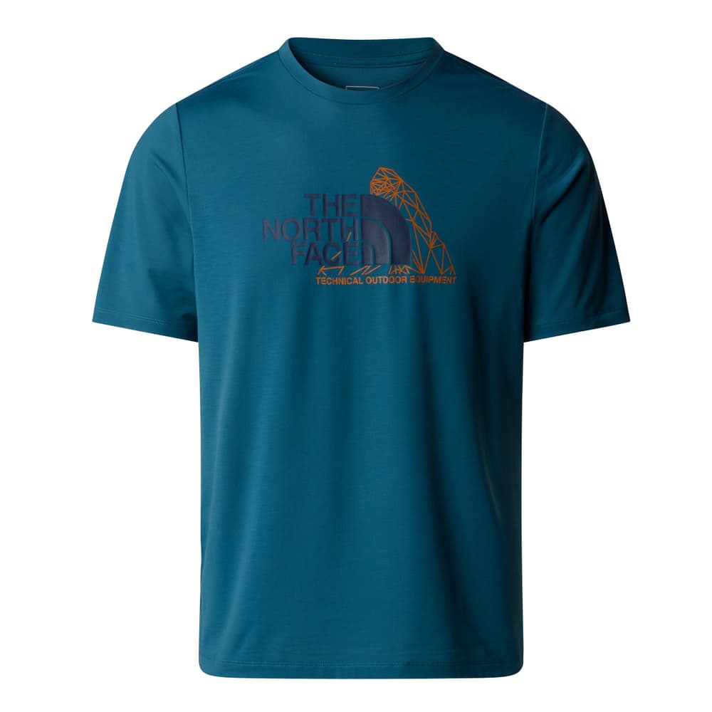 Foundation Mountain T-shirt The North Face 468439100640 Taille XL Couleur bleu Photo no. 1