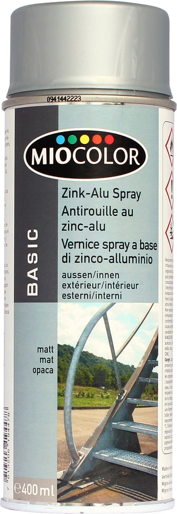 Alluminio zincato spray 300°C Lacca speciale Miocolor 660830900000 N. figura 1