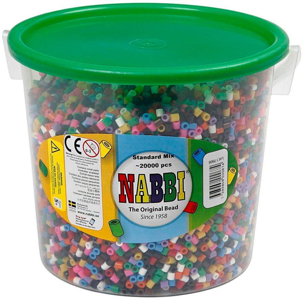 Perles à repasser Nabbi moyen Multicolore Fusible perles Creativ Company 785302426750 Photo no. 1