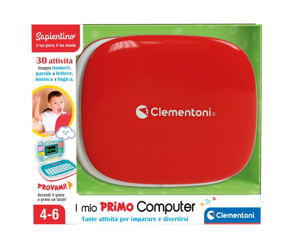 Il mio Primo Laptop Multimédia Clementoni 748518500300 Couleur neutre Langue Italien Photo no. 1