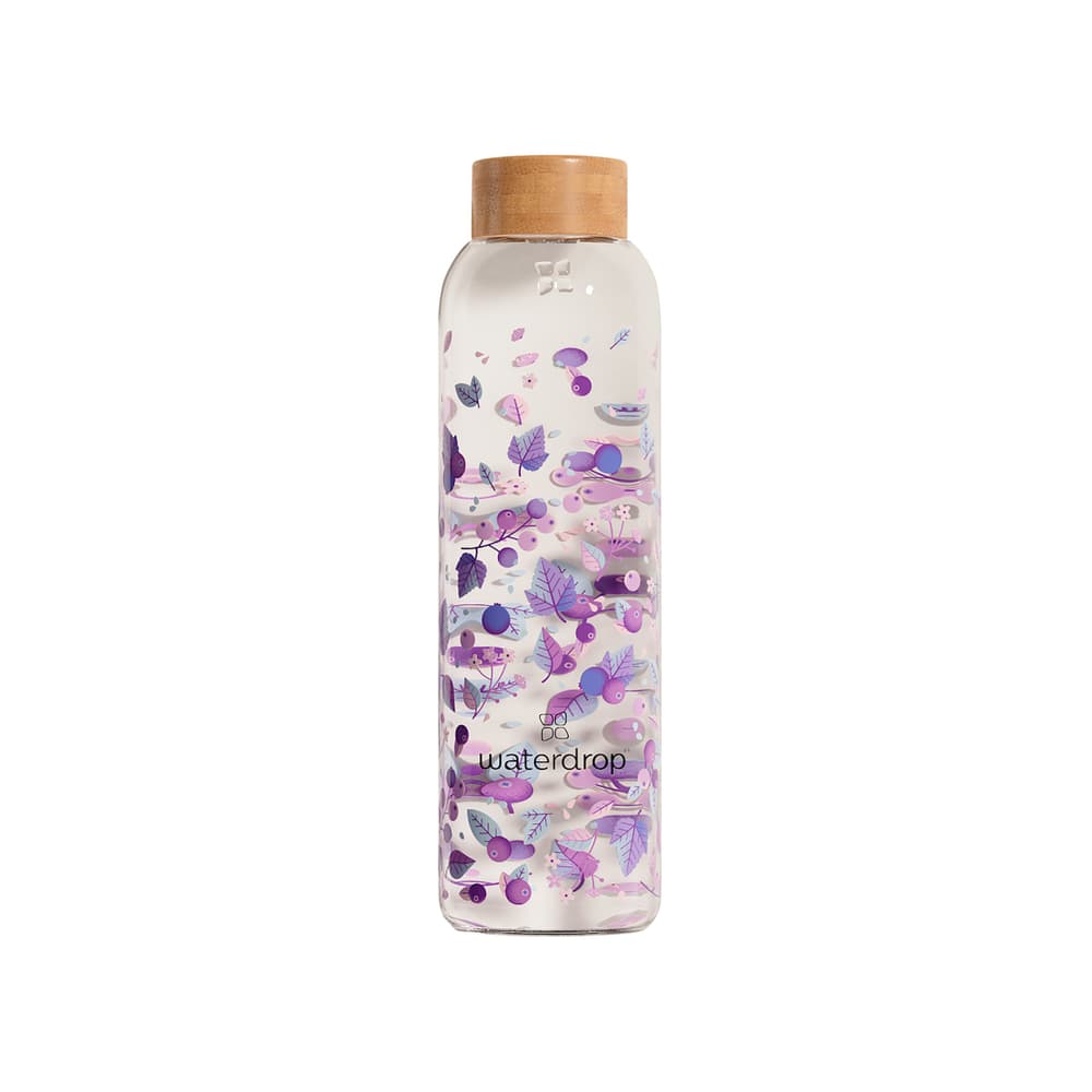 Glasflasche BOOST 600ml Trinkflasche waterdrop 471207000045 Grösse Einheitsgrösse Farbe violett Bild-Nr. 1