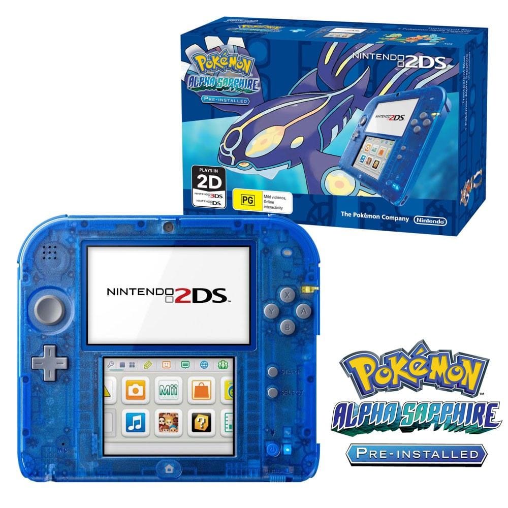 2DS Blue inkl. Pokémon Alpha Saphir Nintendo 78542640000014 No. figura 1