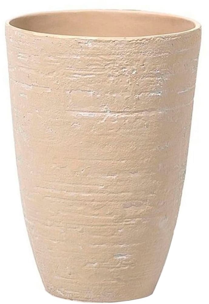 Petit cache-pot beige en pierre en forme de vase CAMIA Pot à fleurs Beliani 673901200000 Photo no. 1