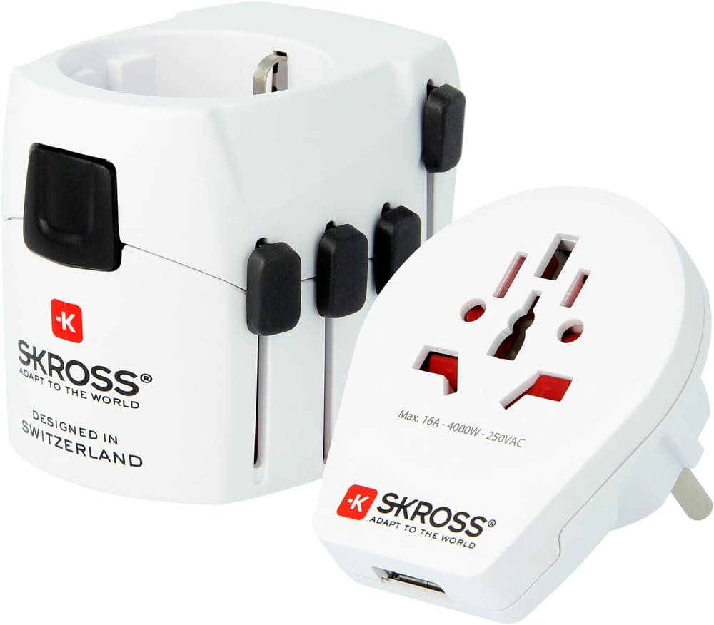 Weltreiseadapter PRO World & USB Adapter Skross 613266800000 Bild Nr. 1