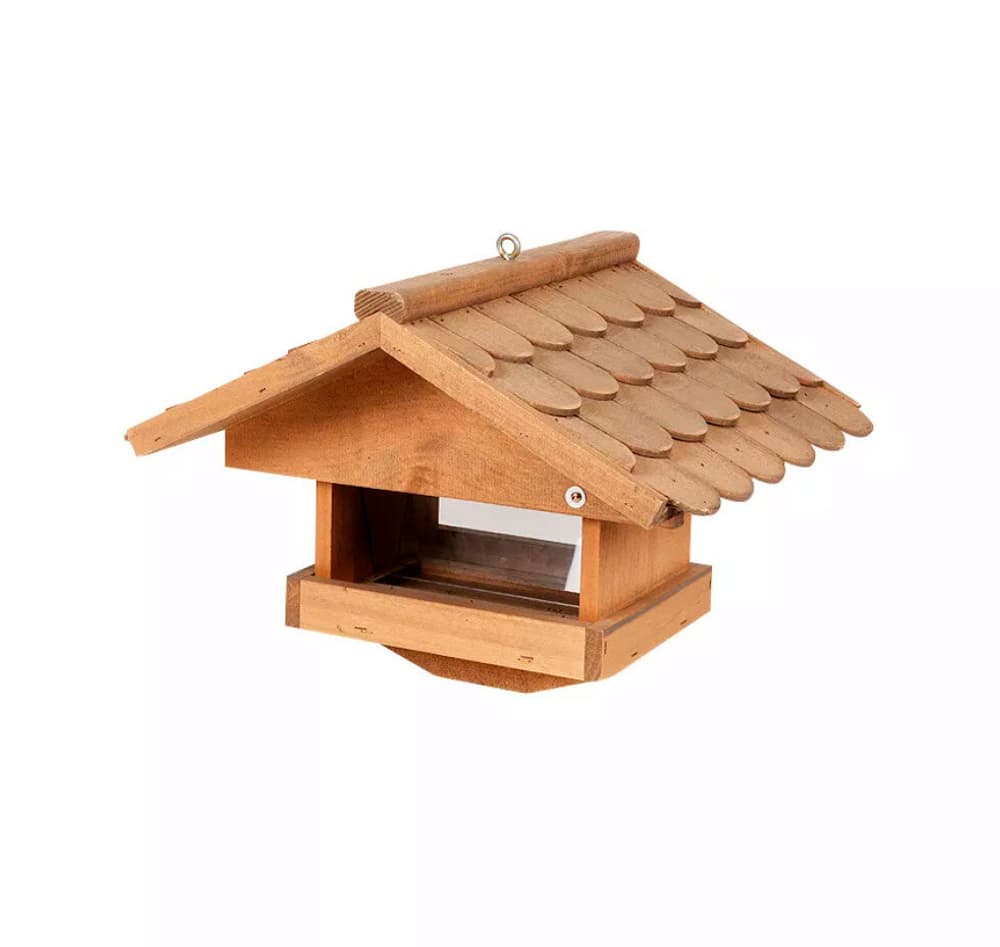 Mangiatoia per uccelli Emmental media con tetto di scandole Bewo 669700106098 N. figura 1