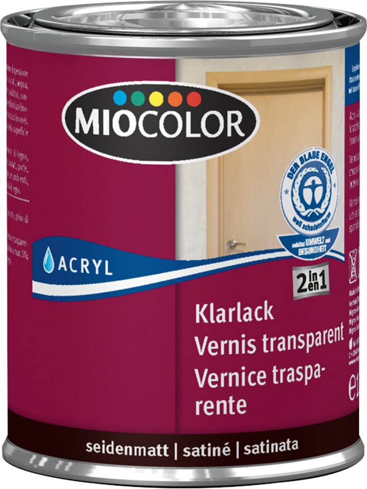 Acryl Klarlack matt Farblos 125 ml Acryl Klarlack Miocolor 660561400000 Farbe Farblos Inhalt 125.0 ml Bild Nr. 1