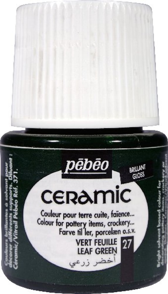 Peinture pour céramique Ceramic PÉBÉO Peinture céramique Pebeo 663510001200 Couleur Vert foncé Photo no. 1