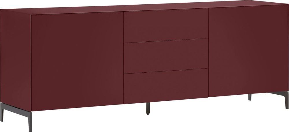 LUX Buffet basso 400849900000 Dimensioni L: 180.0 cm x P: 46.0 cm x A: 68.0 cm Colore Rosso scuro N. figura 1