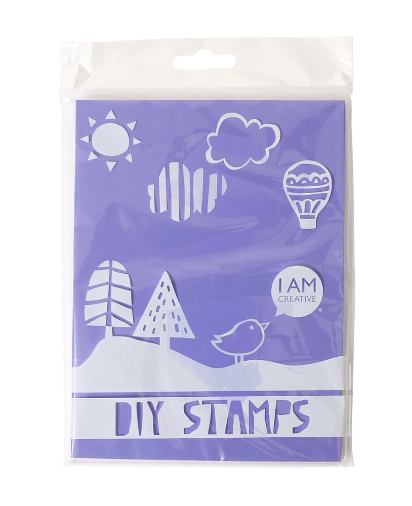 DIY Stamp, Platte rechteckig (Timbro fai da te, piastra rettangolare) Timbro 669053200000 N. figura 1