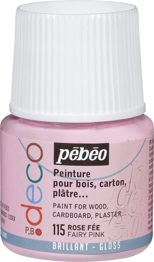 Pébéo Deco rosa fata brillante Colori acrilici Pebeo 663513000115 Colore feenrosa glanz N. figura 1