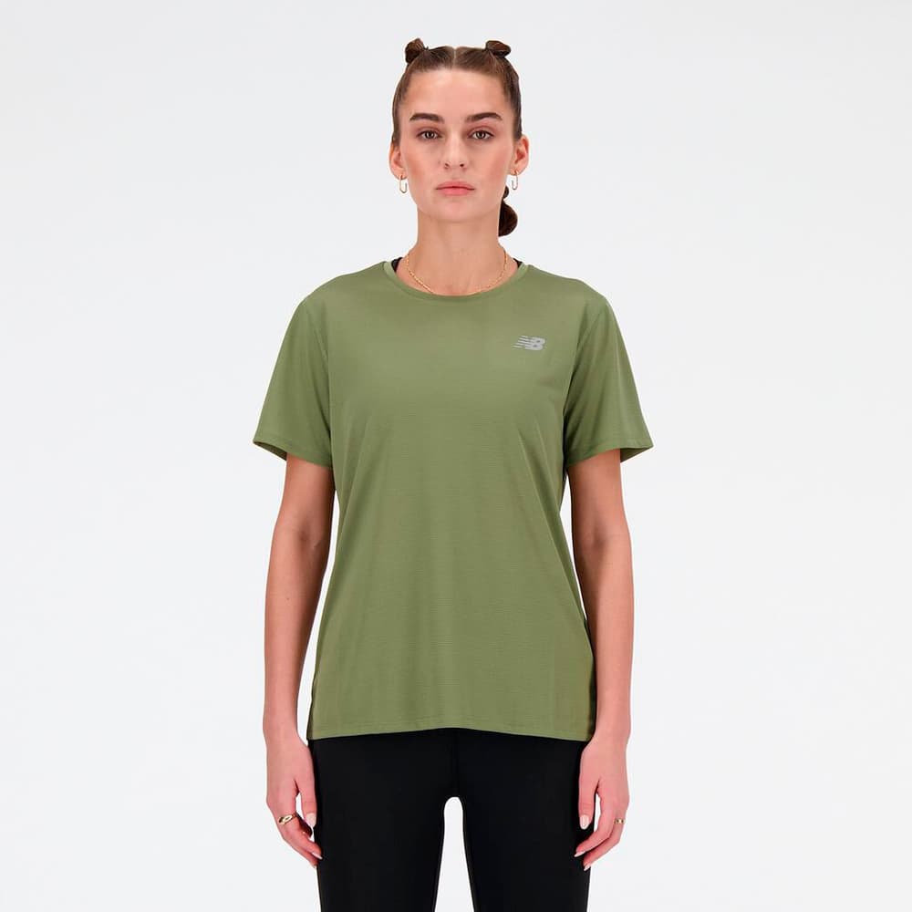 W New Balance Short Sleeve T-shirt New Balance 472633100668 Taglie XL Colore verde muschio N. figura 1